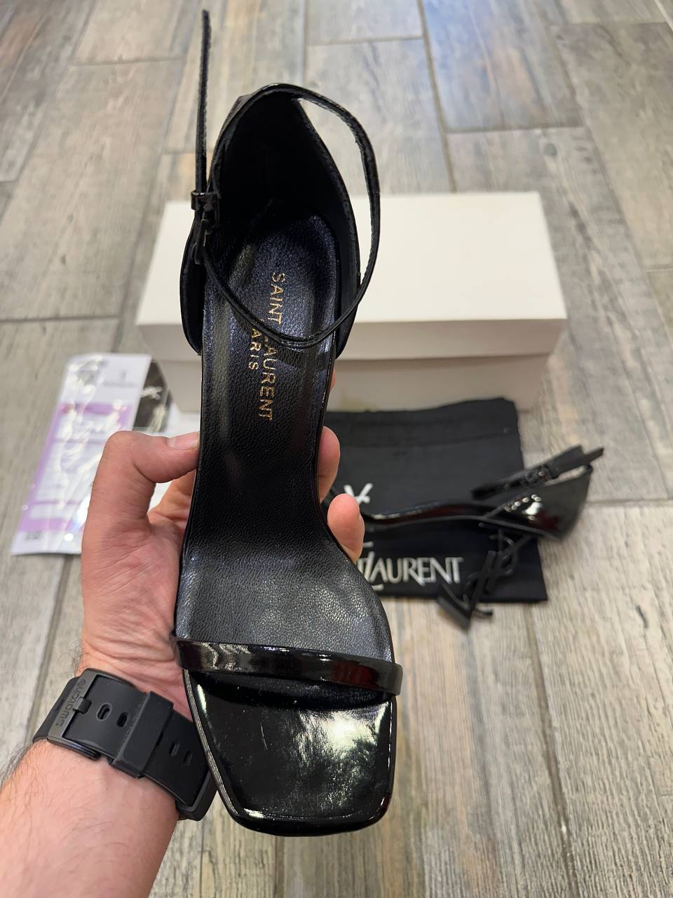 YVES SAINT LAURENT - Opyum Sandals In Patent Leather size 39