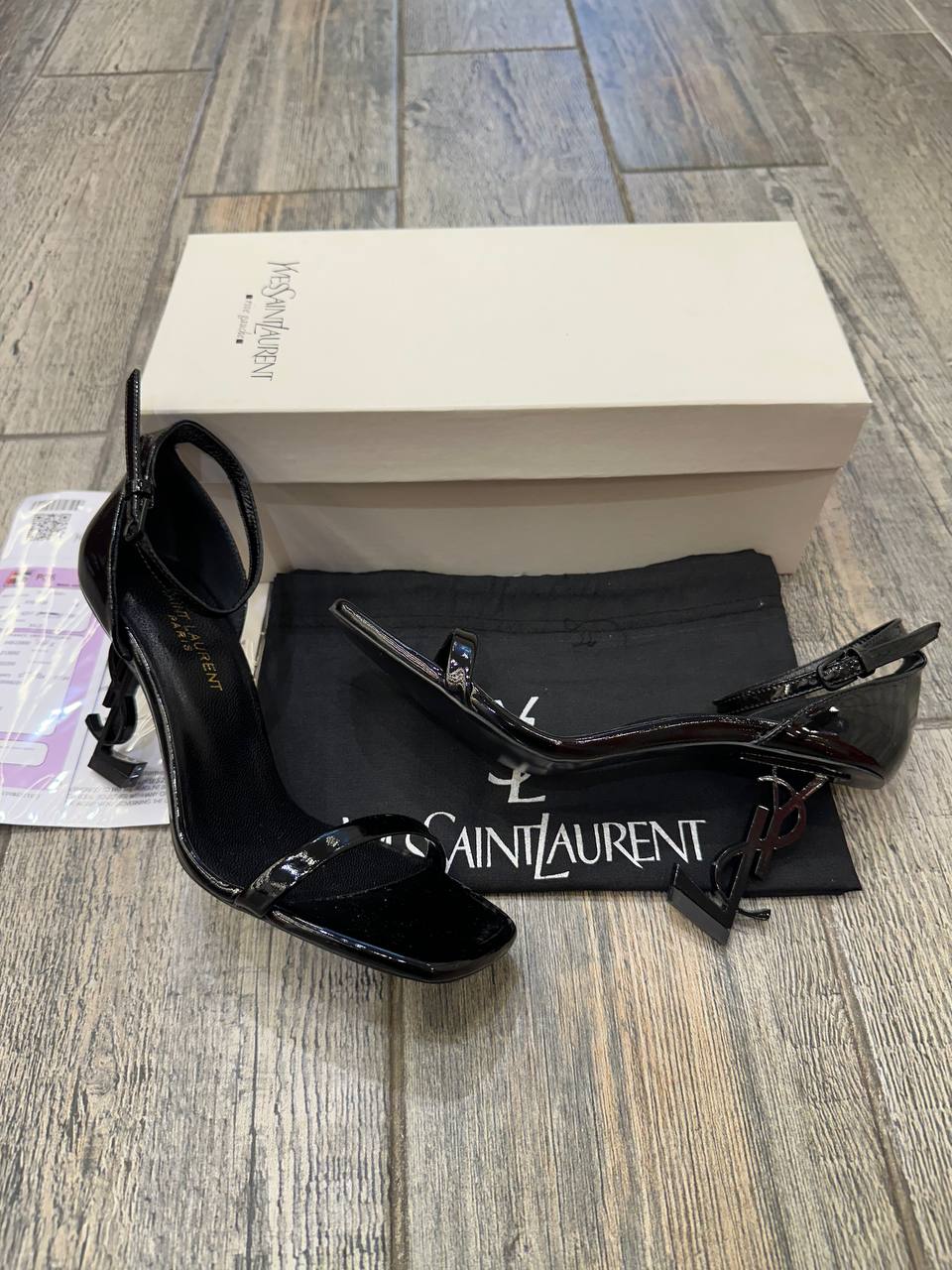 YVES SAINT LAURENT - Opyum Sandals In Patent Leather size 39
