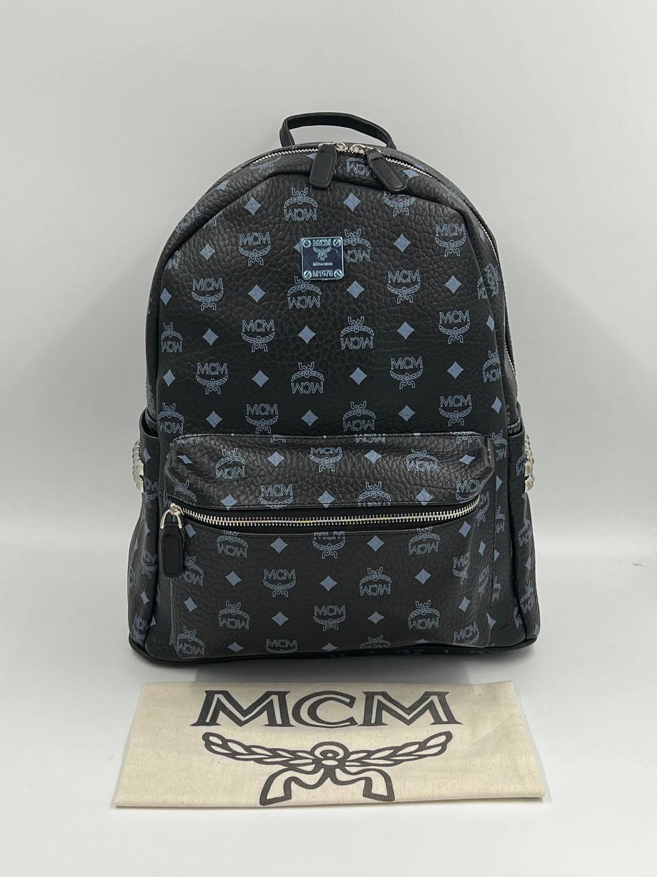 Mcm backpack μαύρο Big size 38x30