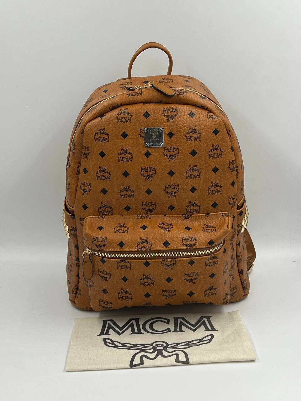 Mcm backpack καφέ Big size 38x30