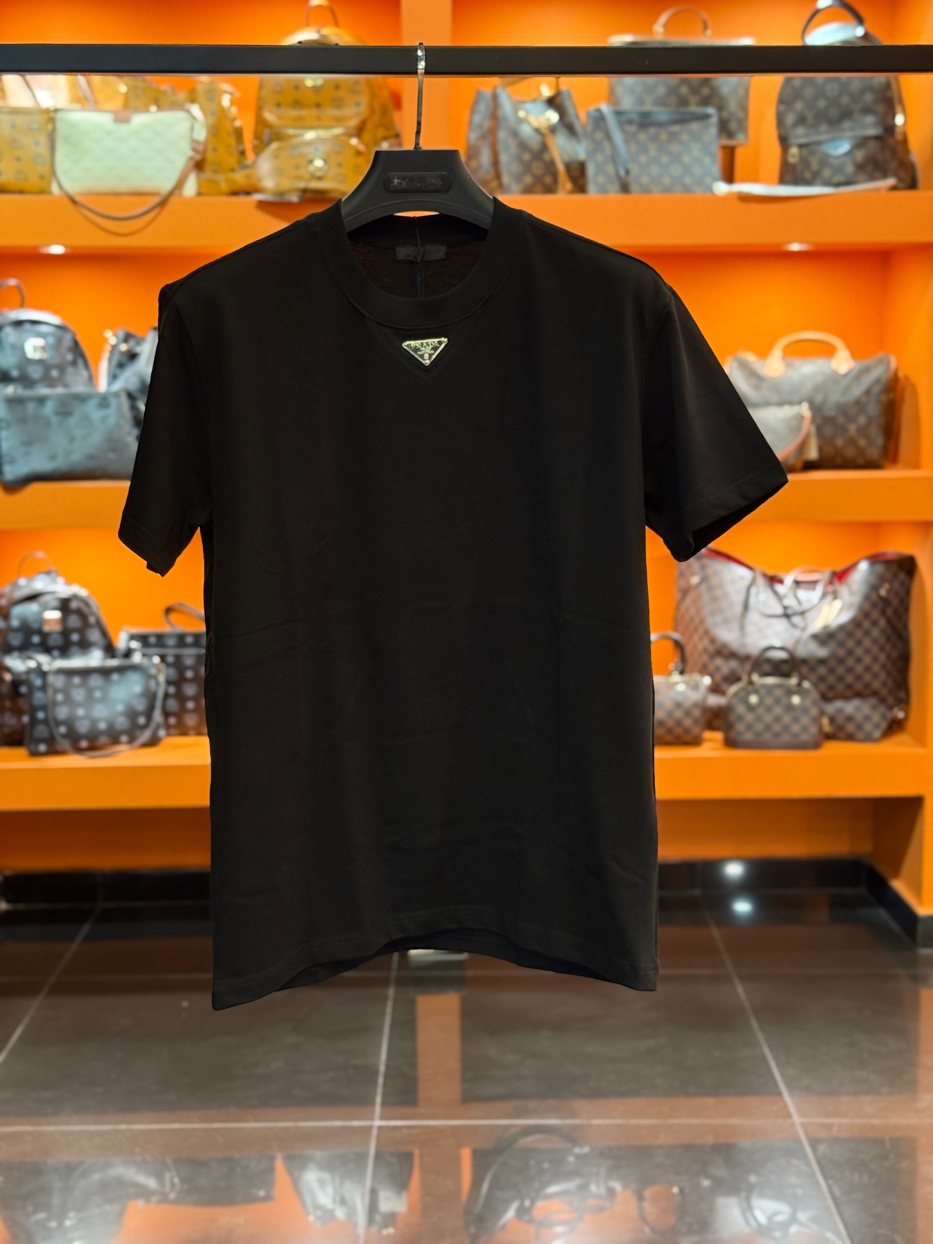 T-shirt prada monogram black