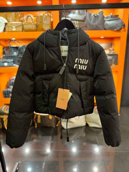 Miu Miu μπουφάν μαύρο λευκό