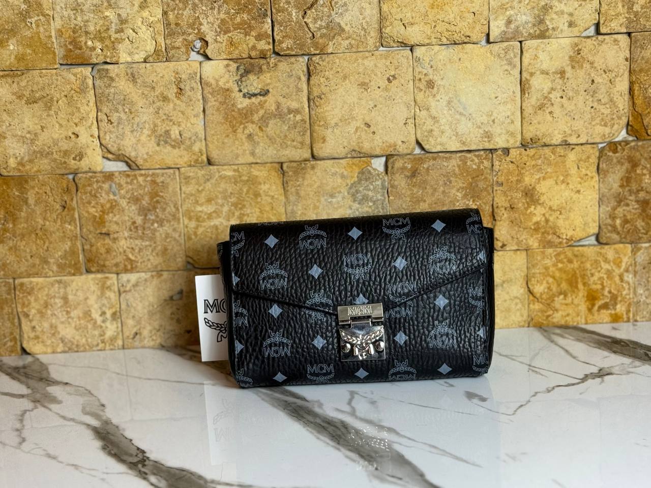 Mcm Millie flap crossbody black  size 22x12
