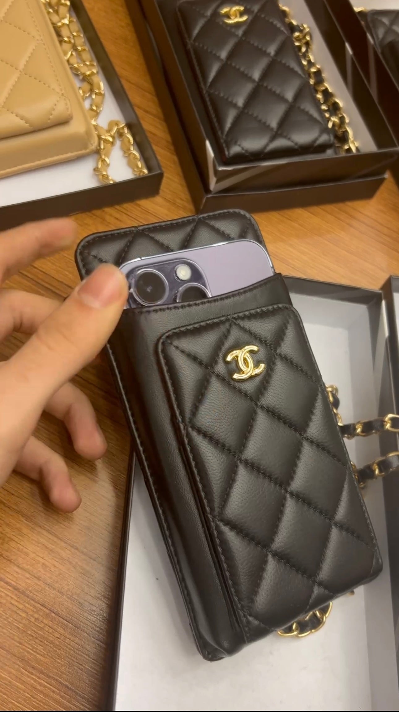 CHANEL %100 DERİ,LEATHER   CHANEL TELEFON