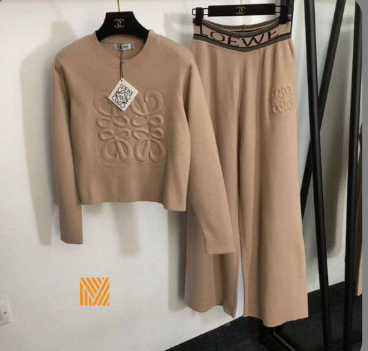 Loewe πλεκτό σετ καφέ