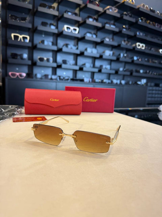 Cartier καφέ χρυσό