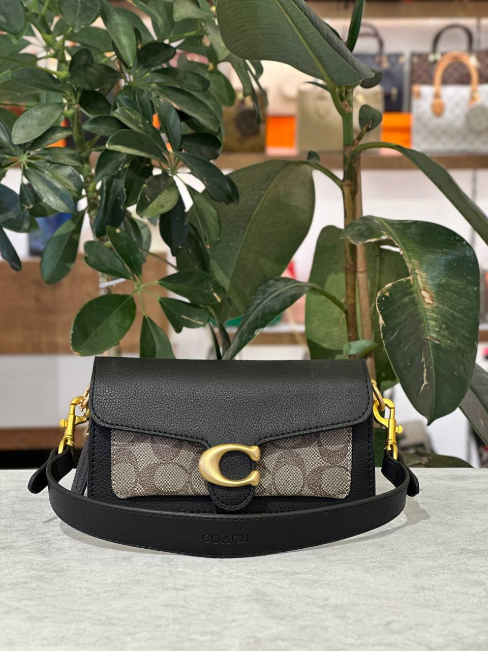Coach   Tabby  μαύρο- μπεζ