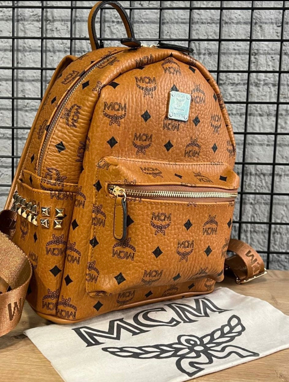 Mcm backpack καφέ medium size30x24