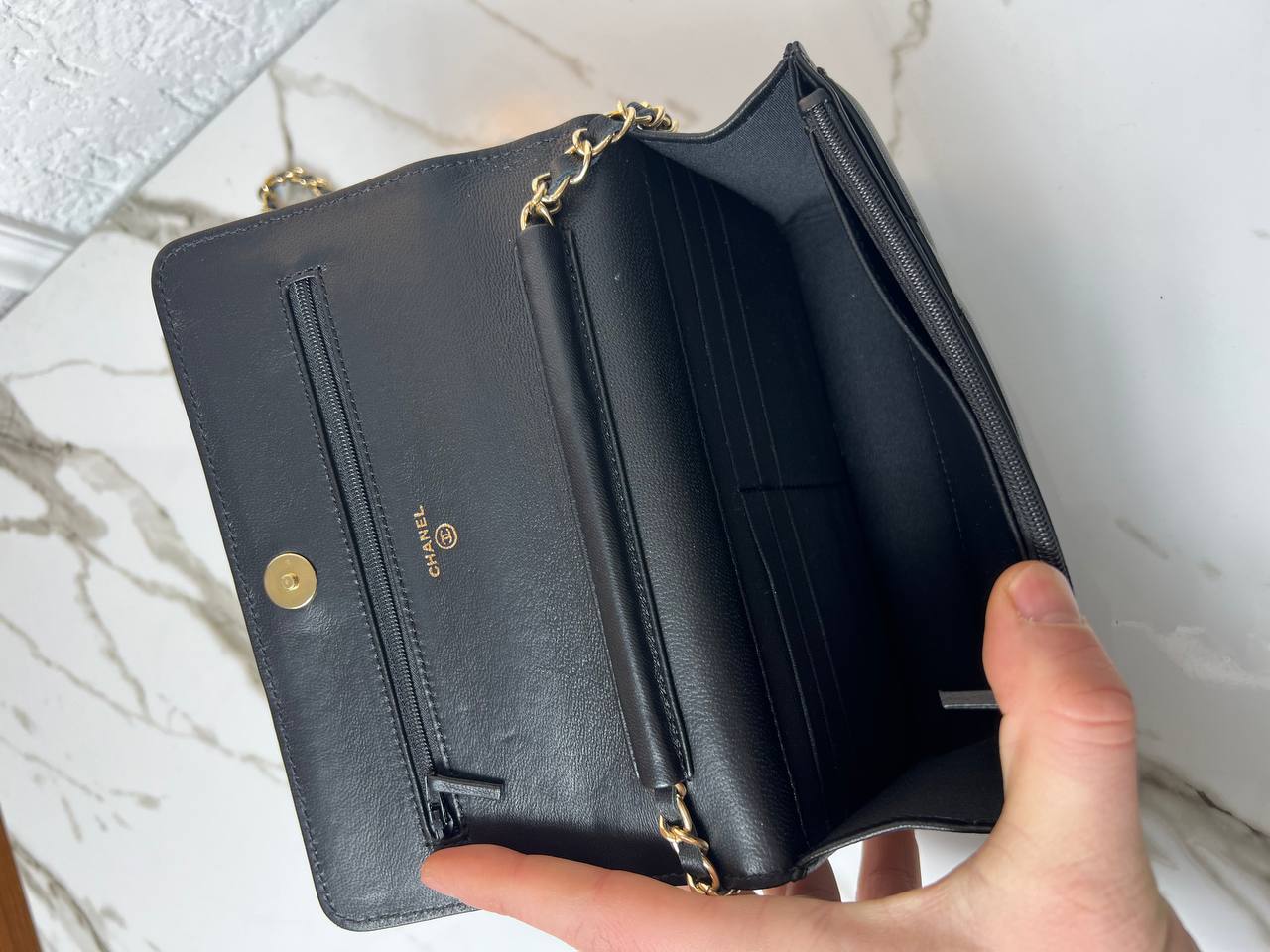 Chanel  Woc model   Leather Deri   Size 19 x 12