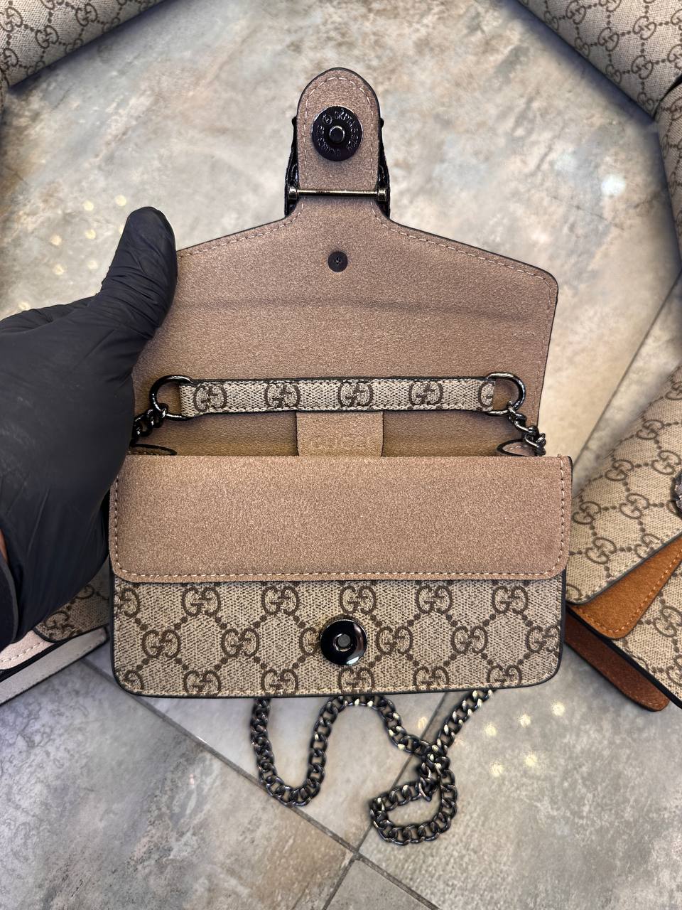 Gucci μπεζ Dionysus mini size:17x10