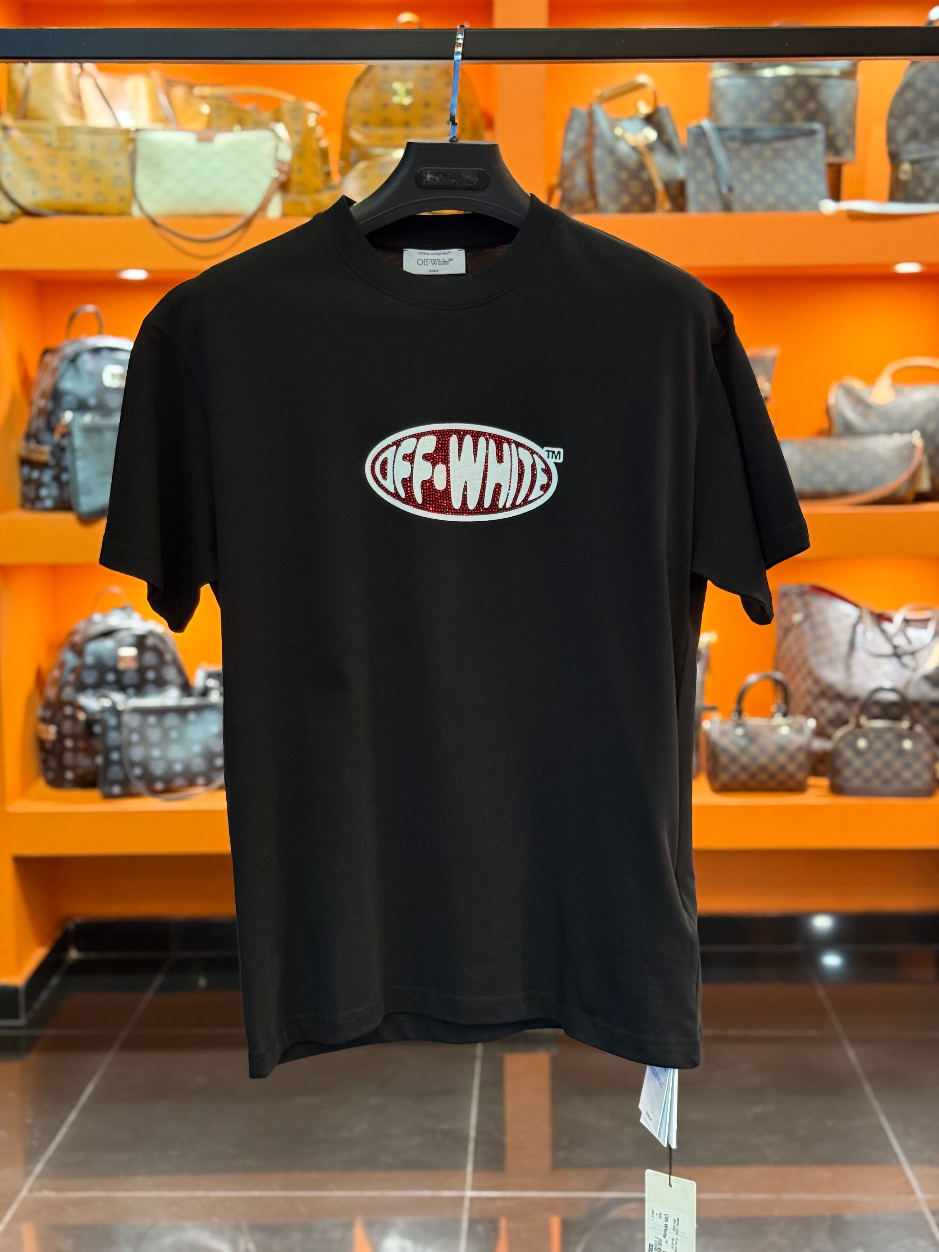 T-shirt OFF - WHITE black-red