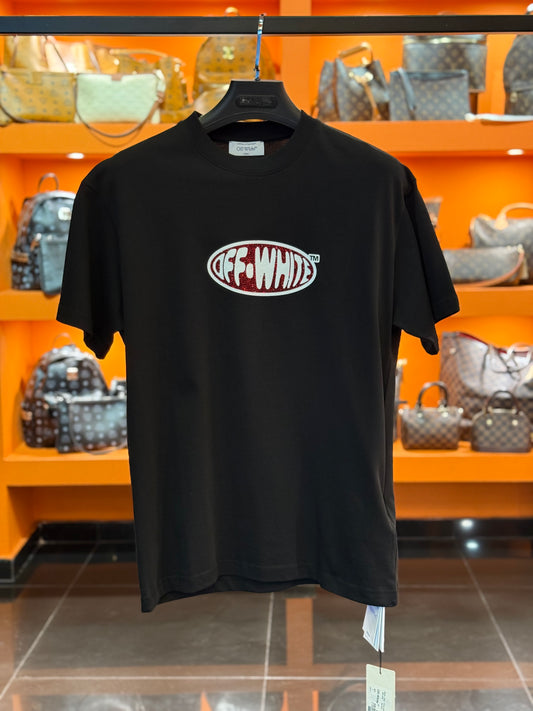 T-shirt OFF - WHITE black-red