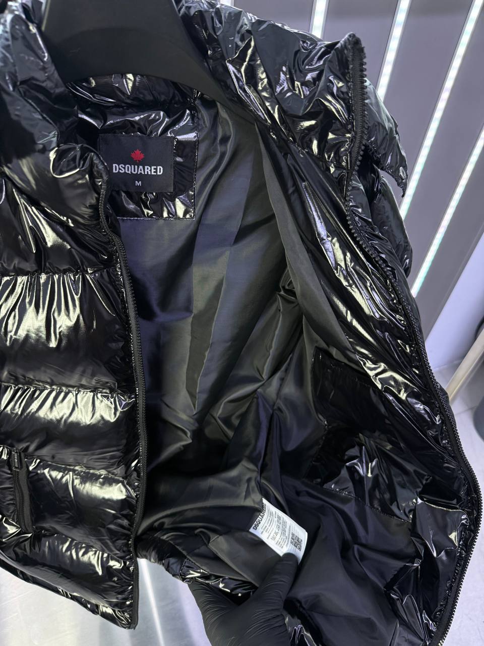 Μπουφάν D2 vinyl μαύρο