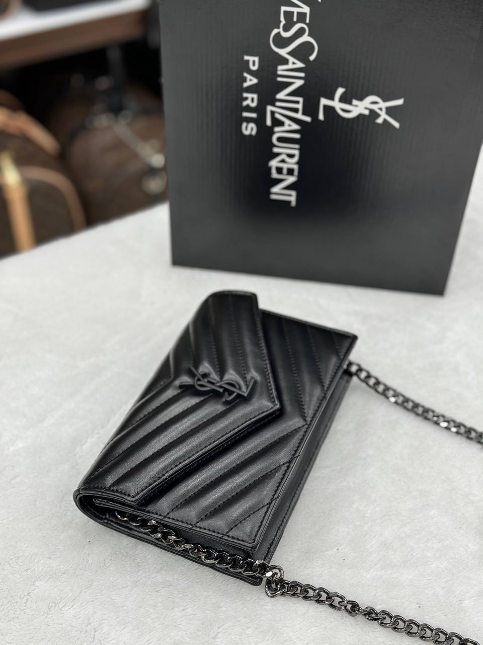 YSL black crossbody mini 15x20