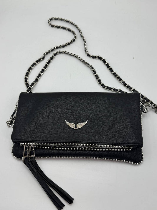 Zadig & voltaire black -silver size:26x14