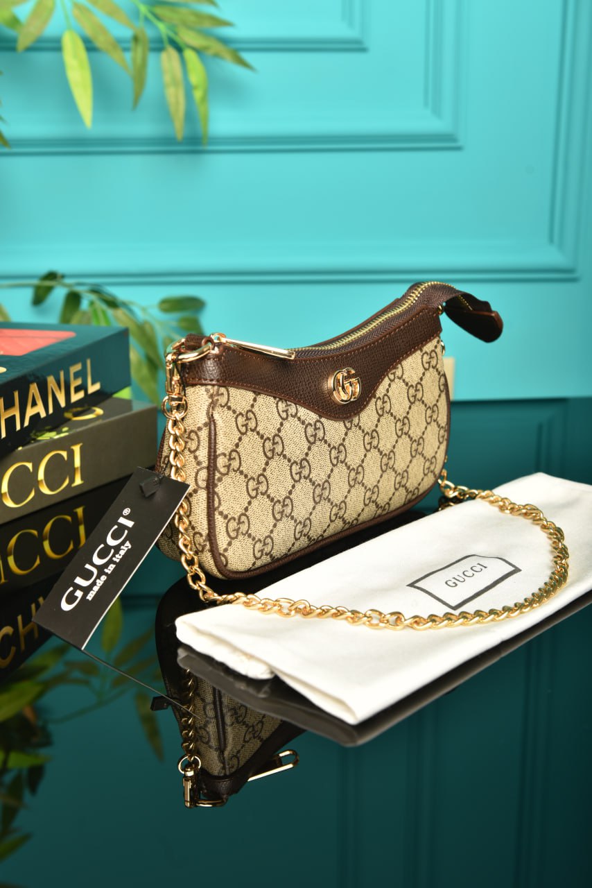 Gucci Ophidia mini bag brown size:19x10x3cm