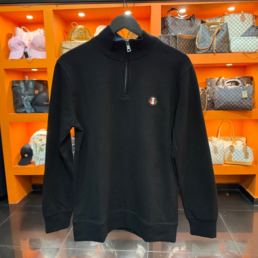 Φούτερ με φερμουάρ πικέ - Moncler