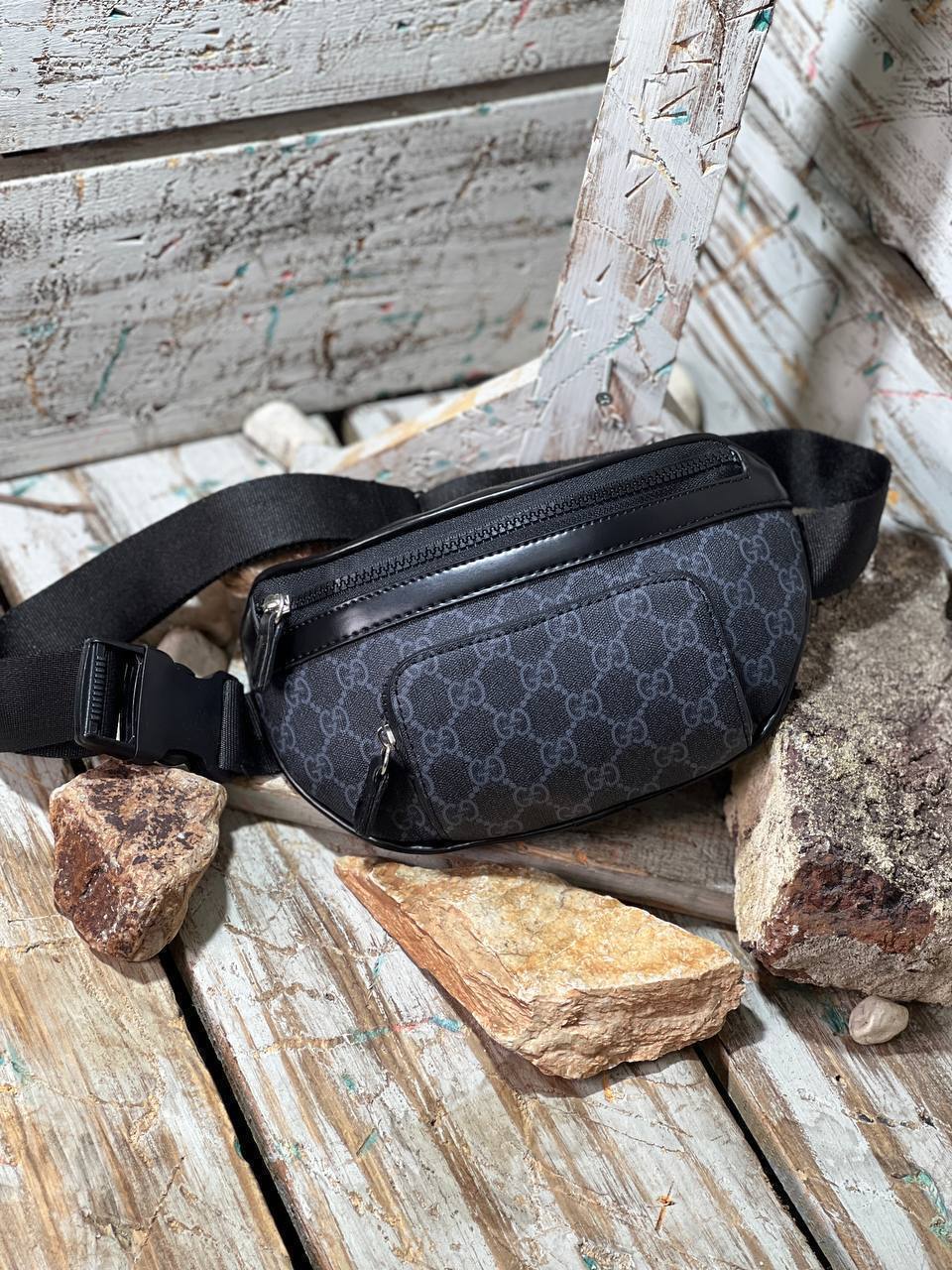 Gucci μπανάνα μαύρο -γκρι