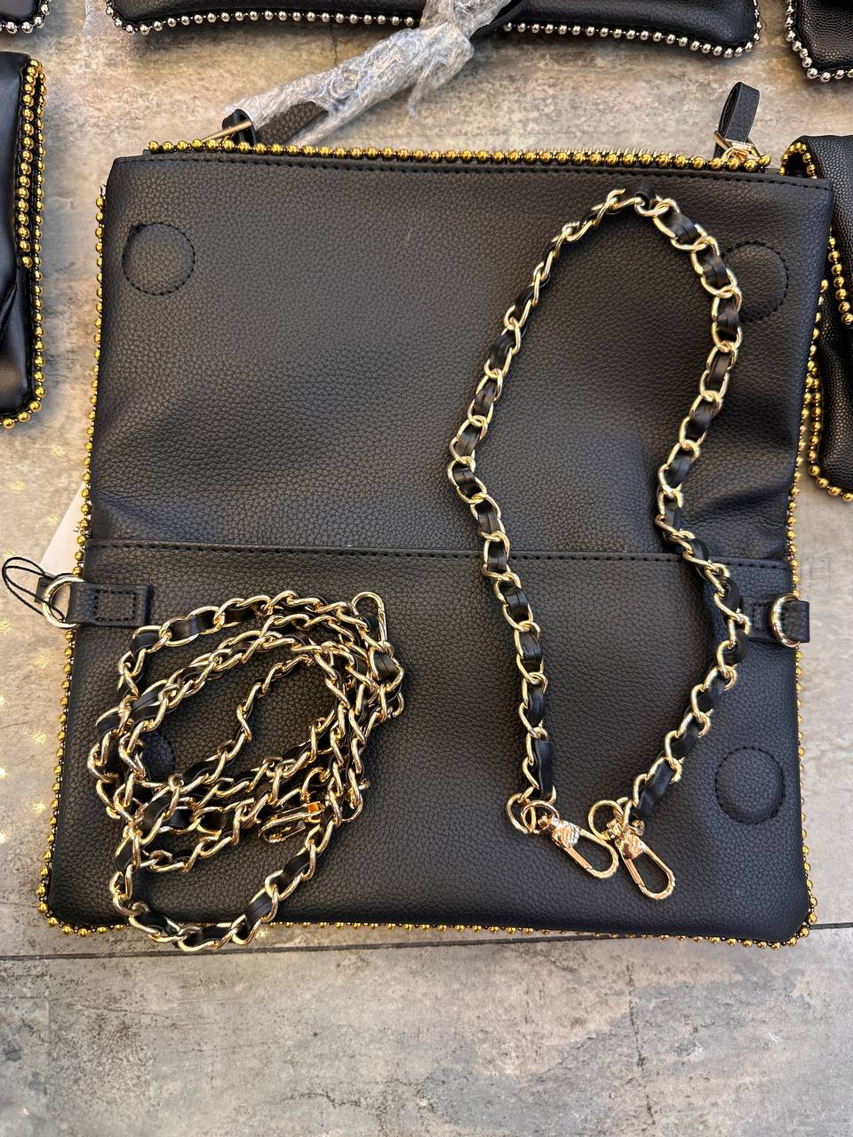 Zadig & voltaire black -gold size:26x14