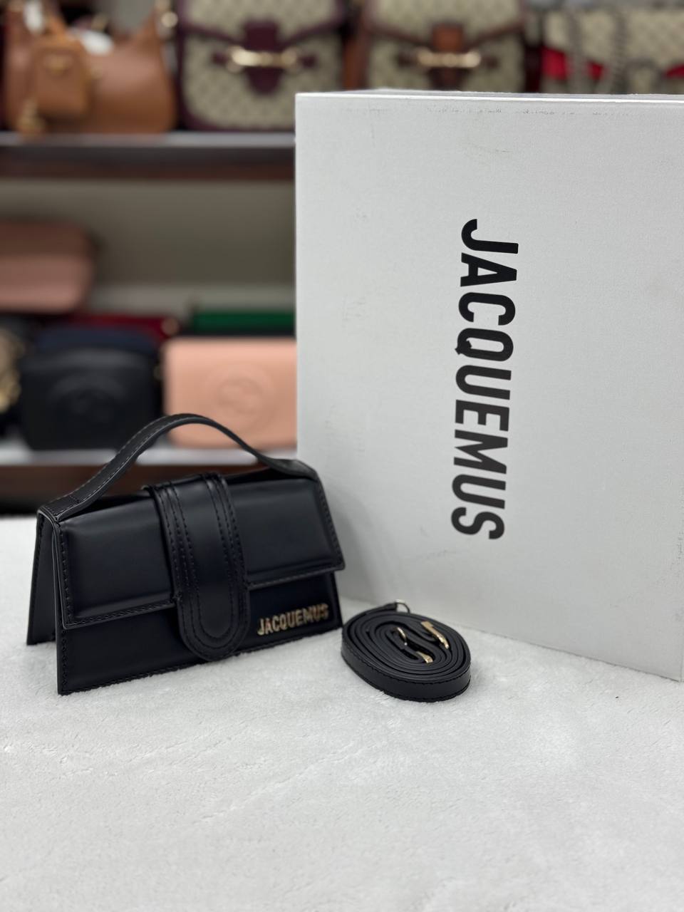 Jacquemus black mat le BambinoMini size  :16x12