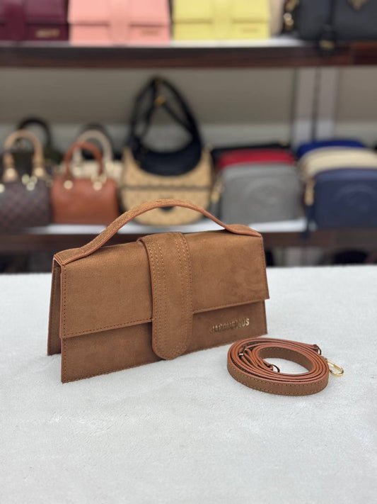 Jacquemus καφέ σουέτ size 21x 15