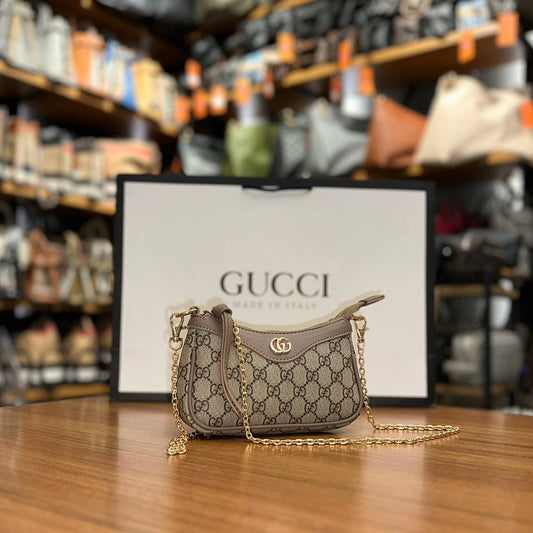 Gucci Ophidia mini bag γκρι size:19x10x3cm