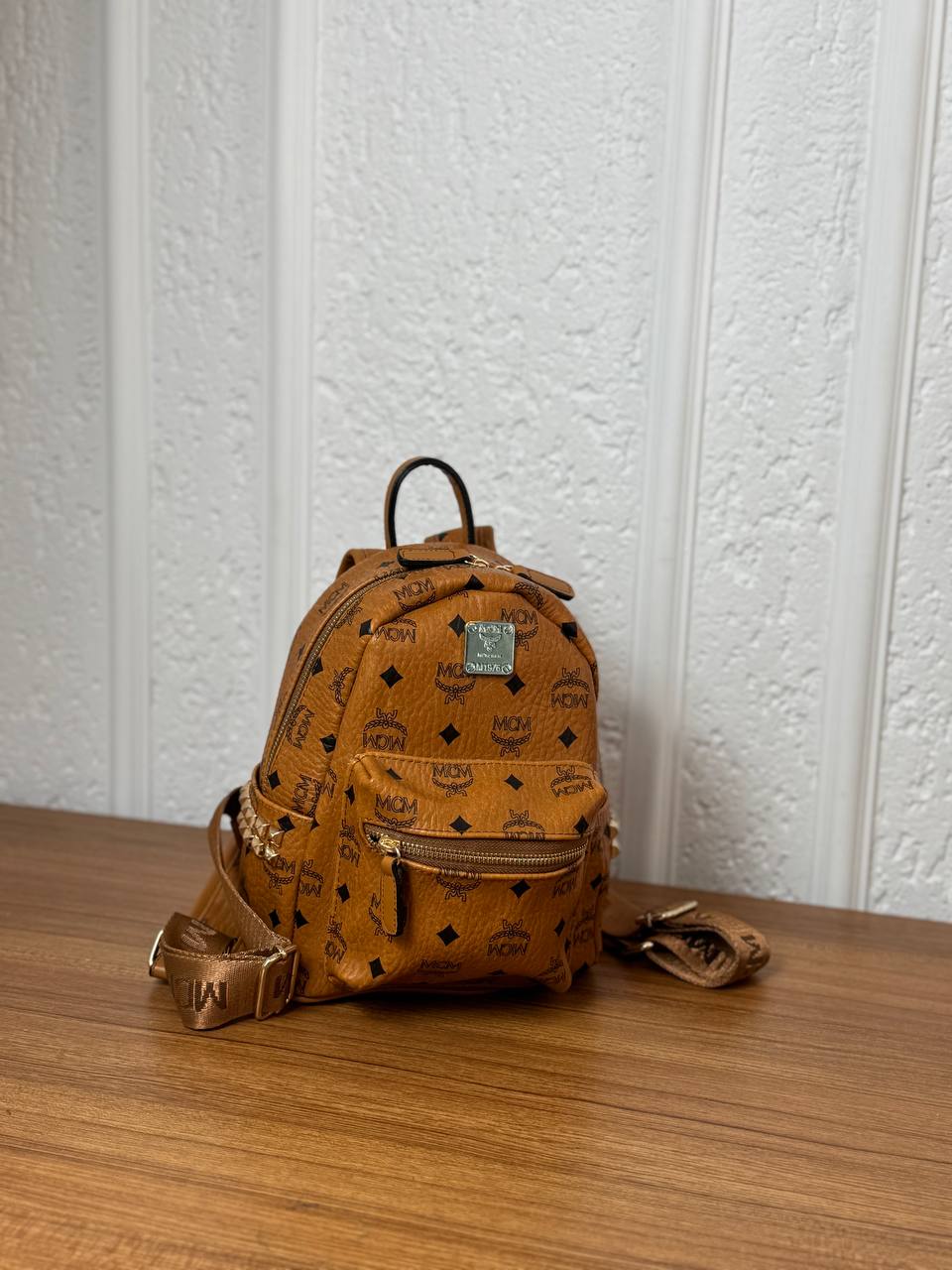 Mcm backpack καφέ small size28x20