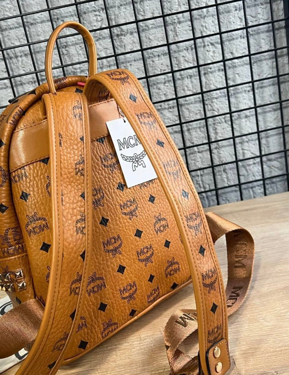 Mcm backpack καφέ medium size30x24