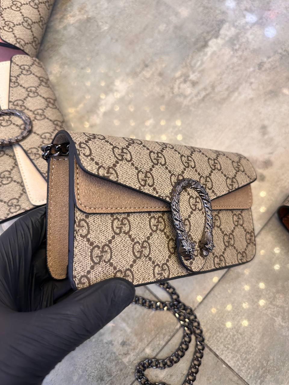 Gucci μπεζ Dionysus mini size:17x10