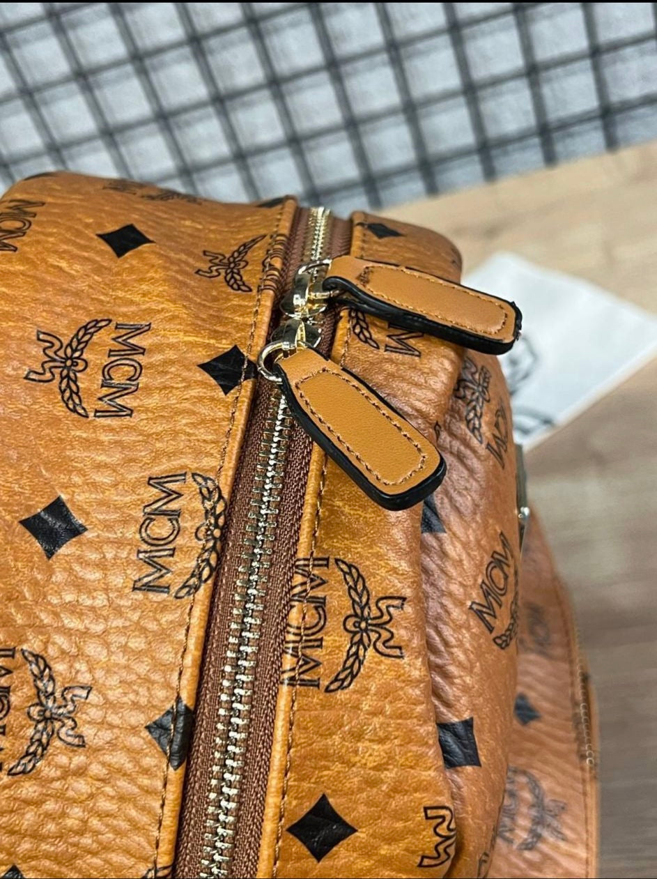Mcm backpack καφέ medium size30x24