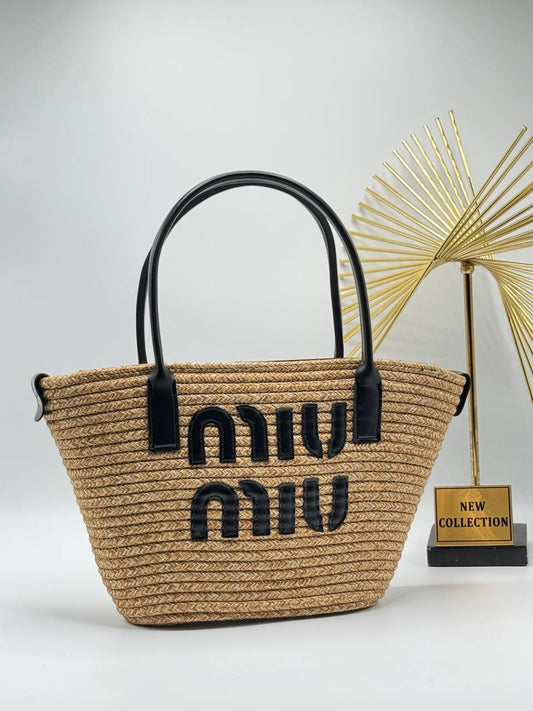 MIU MIU SUMMER BEACH TOTE BAG ✨SIZE ➡️ 22/40 CM ✨ 🌟