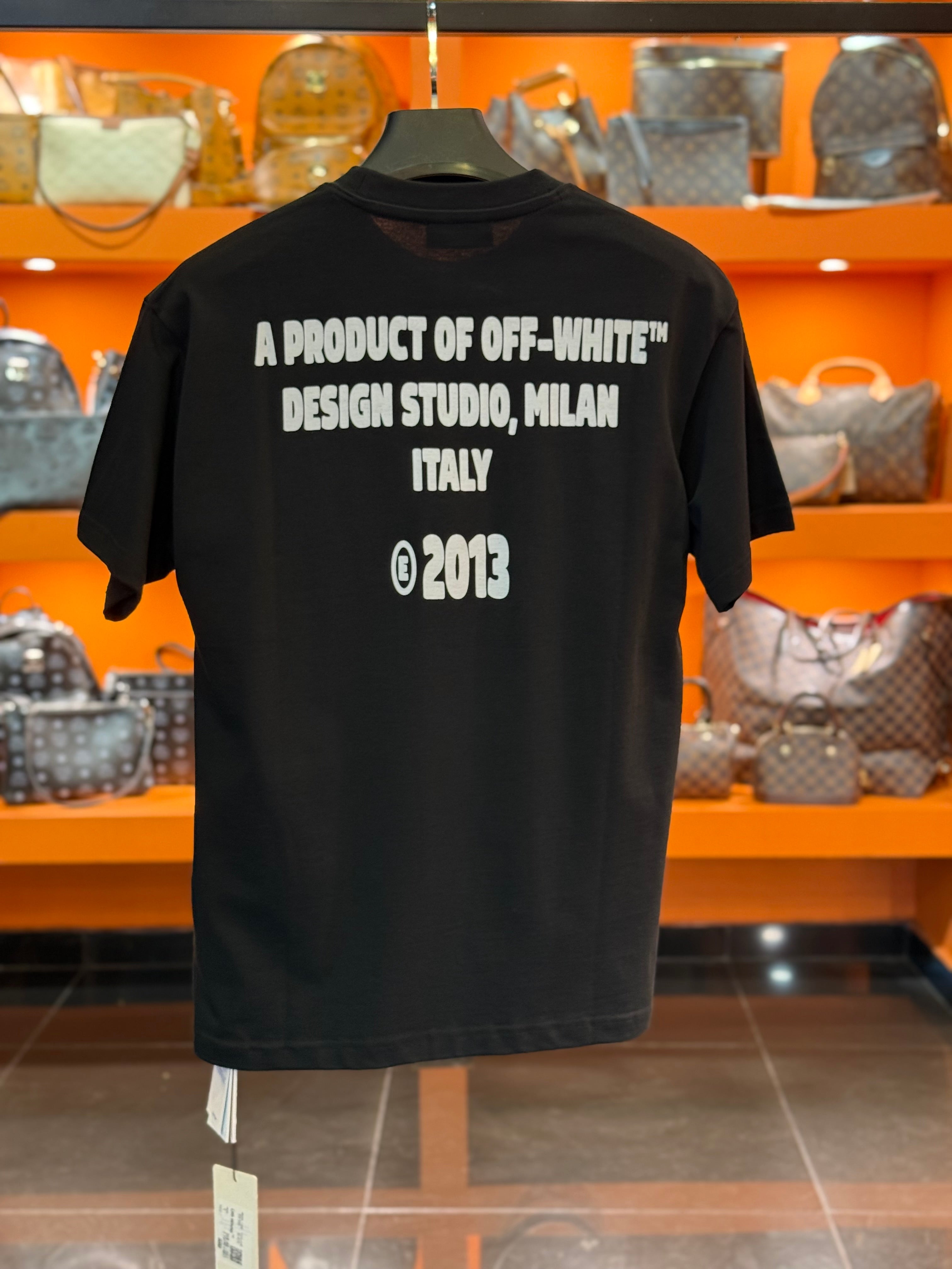 T-shirt OFF - WHITE black-red