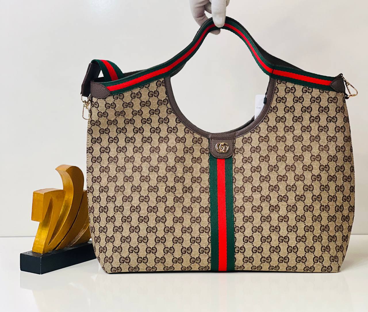 Gucci Giglio large μπεζ-καφέ