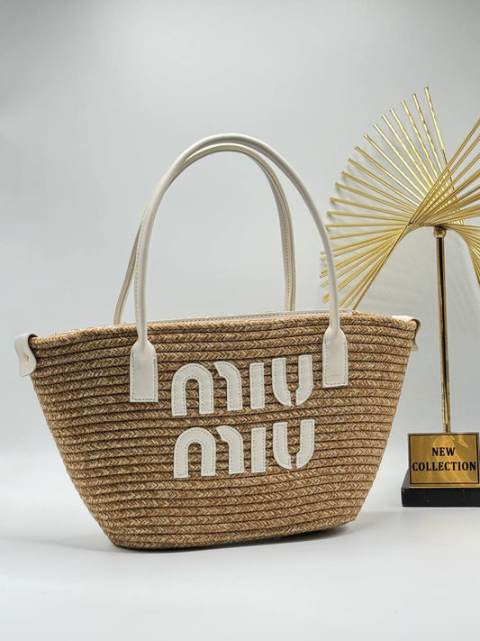 MIU MIU SUMMER BEACH TOTE BAG ✨SIZE ➡️ 22/40 CM ✨ 🌟