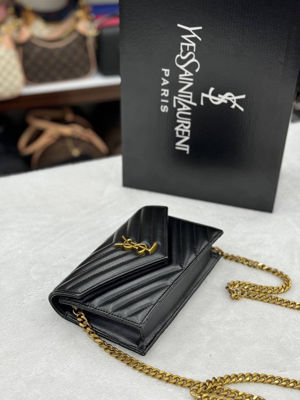YSL black-gold crossbody mini 15x20