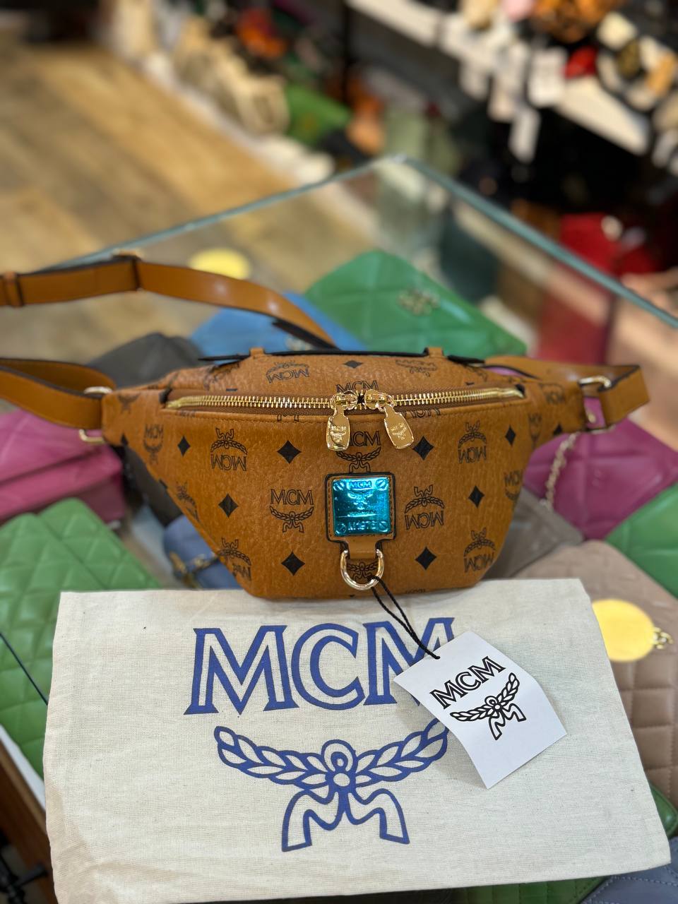 Mcm Bumbag size 33x14brown