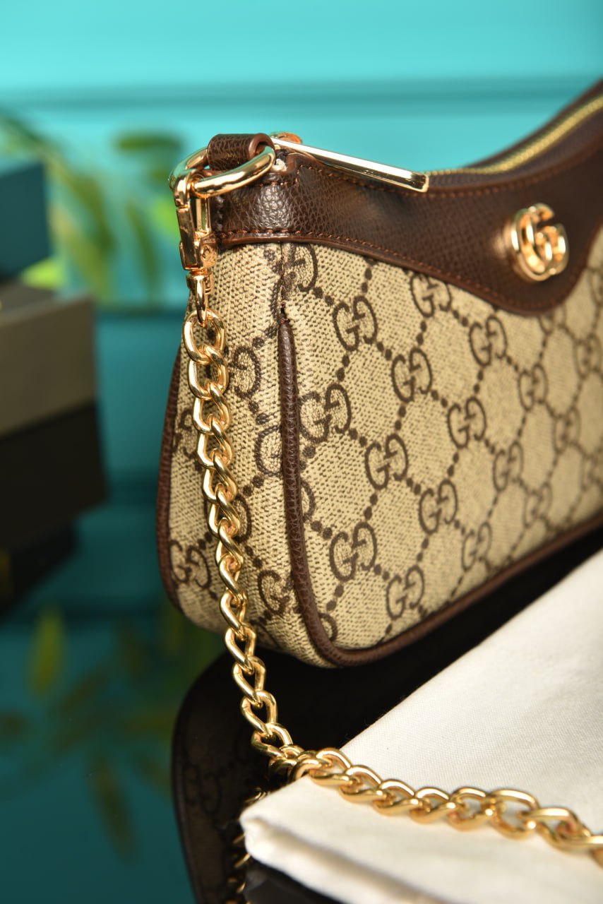 Gucci Ophidia mini bag brown size:19x10x3cm