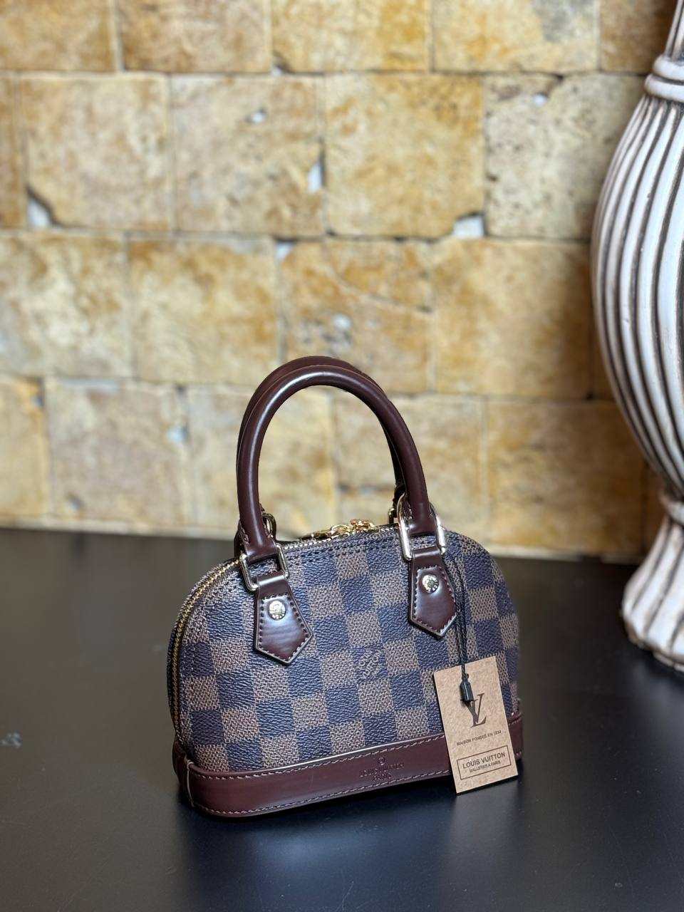 Lv Damier  Alma nano size :12x18