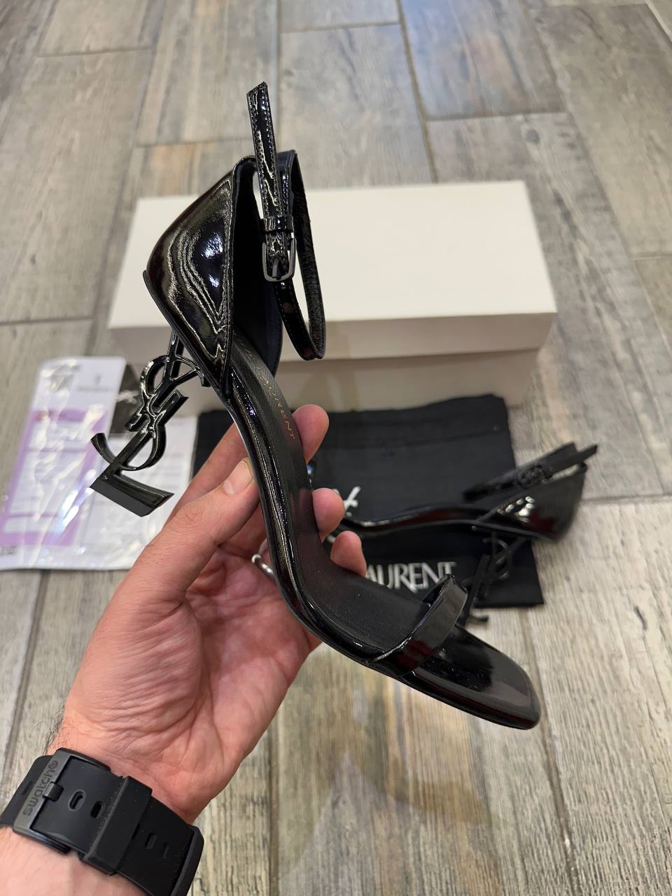 YVES SAINT LAURENT - Opyum Sandals In Patent Leather size 39
