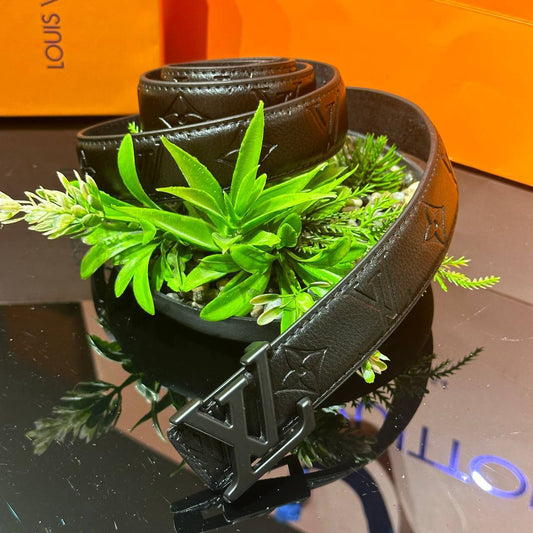 Louis Vuitton ζώνη monogram black