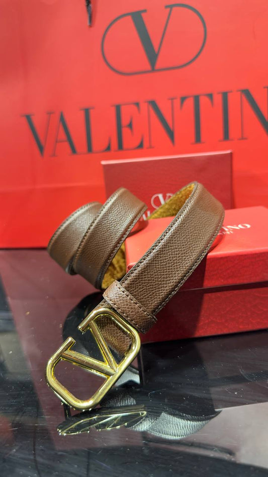 Valentino  ζώνη καφέ