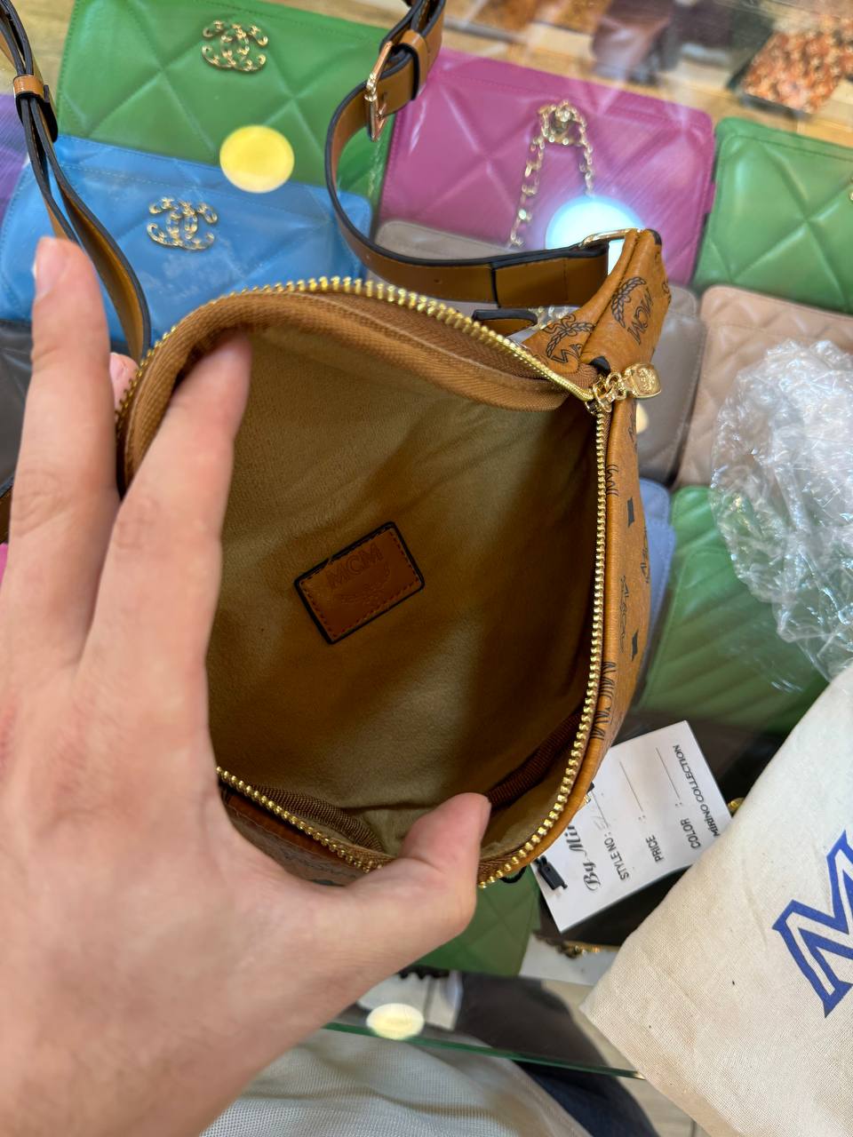 Mcm Bumbag size 33x14brown