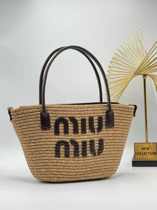 MIU MIU SUMMER BEACH TOTE BAG ✨SIZE ➡️ 22/40 CM ✨ 🌟